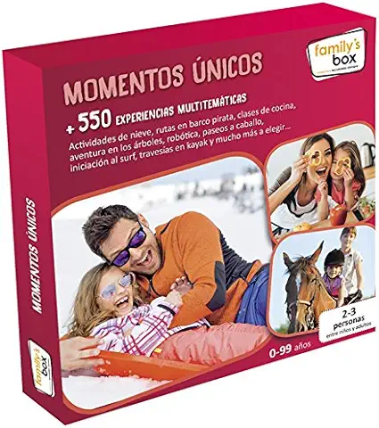 FAMILY'S BOX - Caja Regalo "MOMENTOS ÚNICOS" - Más de 550 Experiencias Multitemáticas en toda España  