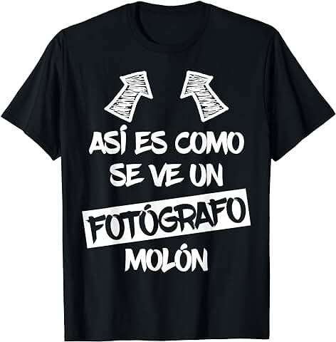 Fotógrafo Molón Regalo Divertido Fotografía Fotografo Camiseta  