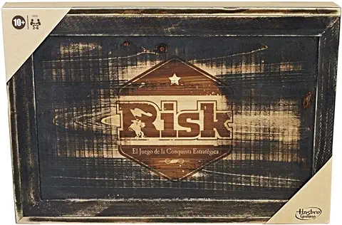 Hasbro CA-TV-1469 Gaming Juego Risk Rustic Series Edition, Juego de Mesa para Familias, Niños y Niñas, De 2 a 5 Jugadores, Multicolor  