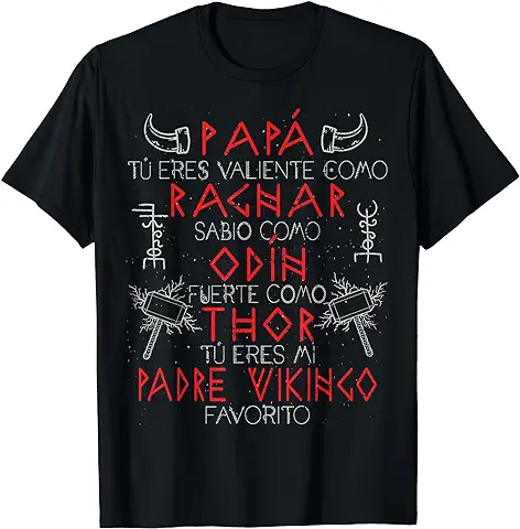 Hombre Dia Del Padre Para Papá Para Padre Originales Vikingo Camiseta  