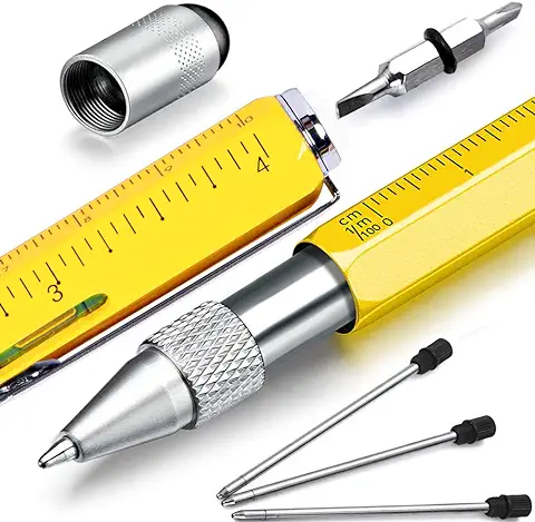 Hongred Dia del Padre Boligrafo Herramienta Originales, Regalos Hombre Mujer Navidad para Profesora Boli Multiusos San Valentin para Hombre  