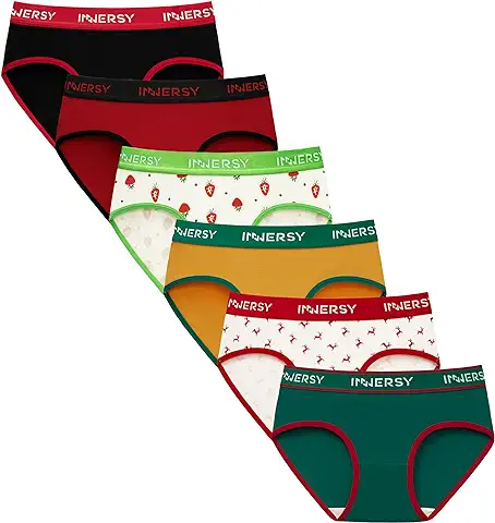 INNERSY Bragas Niña Adolescente Braguitas Algodón Cómodas Ropa Interior Deportiva Pack de 6 INNERSY Bragas Niña Adolescente Braguitas Algodón Cómodas Ropa Interior Deportiva Pack de 6