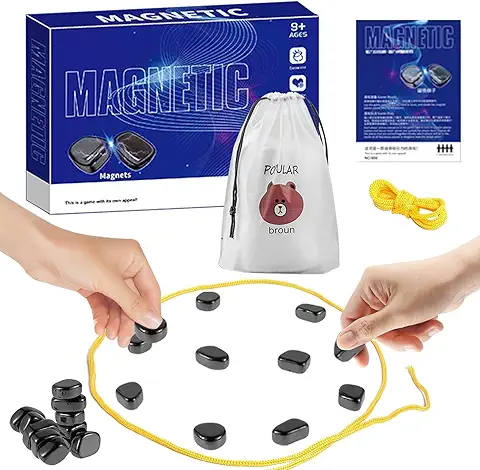 Juego de Ajedrez Magnético, Juego De Mesa De Piedra Magnética, Magnetic Chess Set Board Games, Magnetic Chess Game, para Juegos Amiliares, Fiestas, Viajes  