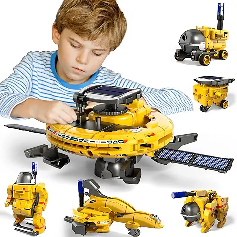 Kits Stem de Ciencia de la Construcción 6 en 1 para Niños, Proyectos Stem, Kit de Robot Solar, Juguetes Espaciales, Regalos de Cumpleaños para Niños de 8, 9, 10, 11, 12, 13, 14, 15, 16 Años  