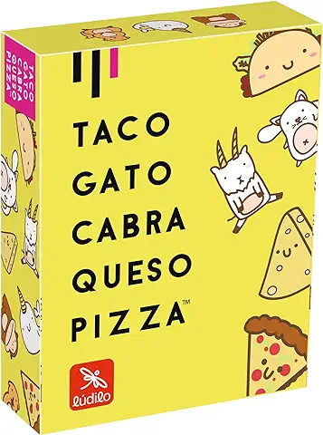 Ludilo - Taco Gato Cabra Queso Pizza | Juegos De Mesa | Juegos De Mesa Niños 8 Años | Juego De Mesa 8 Años O Más | Juegos De Cartas | Regalo Niño 8 Años O Más  