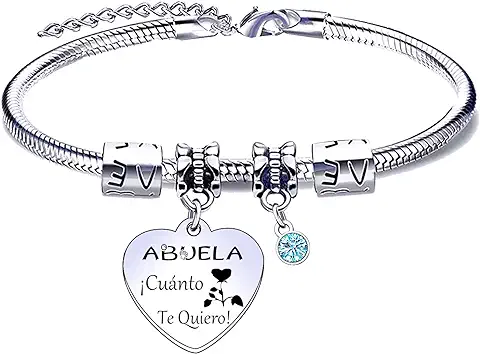 MNBVBV Regalo para Cumpleaños de la Abuela Regalo Abuela Regalo Abuela Cumpleaños Regalo Abuela Pulsera Regalos Abuela Pulsera, para Abuela Pulsera Original Regalos del Día de la Madre  