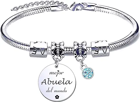 MNBVBV Regalos Abuela Pulsera, para Abuela Pulsera Original,Regalos de Cumpleaños/Regalos del Día de la Madre Pulsera para Mujer Familia Cumpleaños Navidad Regalos  