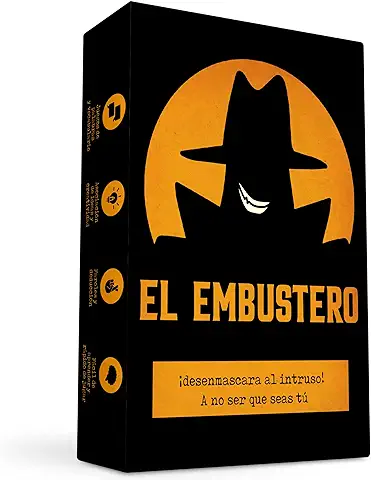 Oh Happy Games - El Embustero - ¿Conseguirás Desenmascararlo? ¡Faroles, Creatividad, Juegos de Palabras y Sospechas! Juego de Mesa - Familiar, Adultos y Chicos  