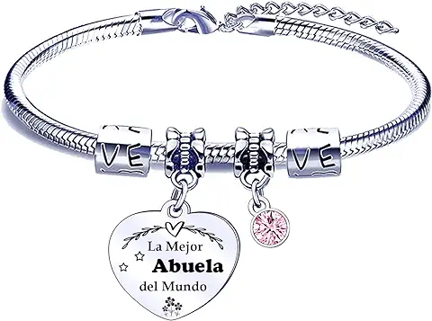 POIUYTRE Regalos Abuela Pulsera, para Abuela Pulsera Original,Regalos de Cumpleaños Regalos del Día de la Abuela Pulsera para Mujer Familia Cumpleaños Navidad Regalos  