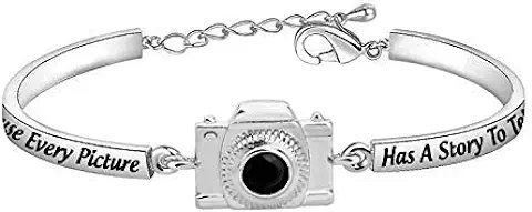 Pulsera de Fotografía con Colgante para Cámara Porque cada Imagen Tiene una Historia para Contar, Regalos de Fotografía para Fotógrafos, Mujeres, Mejores Amigas  