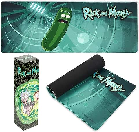 Rick and Morty Alfombrilla Ratón XXL de 80 x 36 cm - Protector Escritorio para PC, Ordenador y Teclado - Regalos para Hombre, Cumpleaños, Navidad  