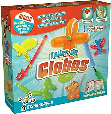 Science4you-Science4you-Taller de Globos-Juguete Científico Niñas Aprende a Hacer Diferentes Figuras Divertidas Regalo Originale 8 Años, Mittel (481500)  