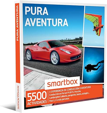 Smartbox - Caja Regalo para Hombres - Pura Aventura - Caja Regalo para Hombres - 1 Experiencia de Conducción o Aventura para 1, 2 o más Personas  