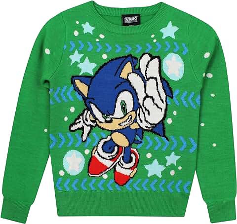 Sonic The Hedgehog Jersey De Navidad Jersey Navidad Niños | Jersey De Navidad Gaming  