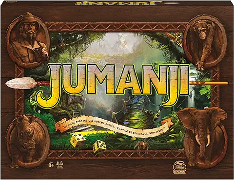 Spin Master Juegos DE Mesa - JUMANJI Juego de Mesa Divertido para Niños y Familias 2-4 Jugadores - 6065098 - Juegos de Mesa Niños 8 Años +  