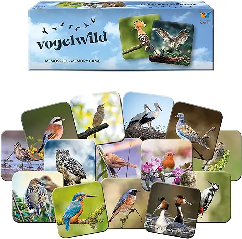 Starnberger Spiele - Vogelwild - Juego de Notas para Adultos y Niños a Partir de 6 Años - Regalo para Amantes de Las Aves y la Naturaleza.  