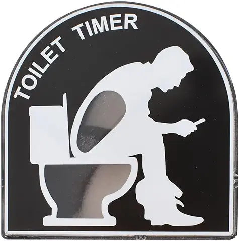 Temporizador de Arena Reloj de Arena 5 Minutos Baño Temporizador Inodoro Herramienta Sincronización para el Juegos, Decoración del Hogar Jardín, Juguete para Hombres, Marido, Papá (Negro)  