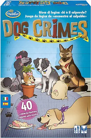 Think Fun Dog Crimes, Juego de Lógica, 1+ Jugadores, Edad Recomendada 8 Color, único (Thinkfun 76414)  