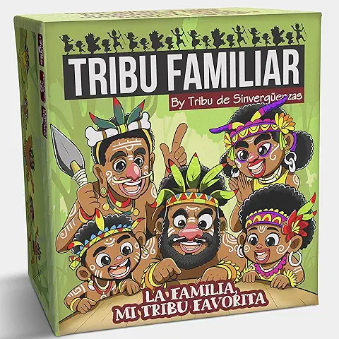 TRIBU DE SINVERGÜENZAS Tribu Familiar ‍‍‍ | Juegos de Mesa para Reírse a Carcajadas - para Niños y Padres y Toda la Familia –Regalos Originales  