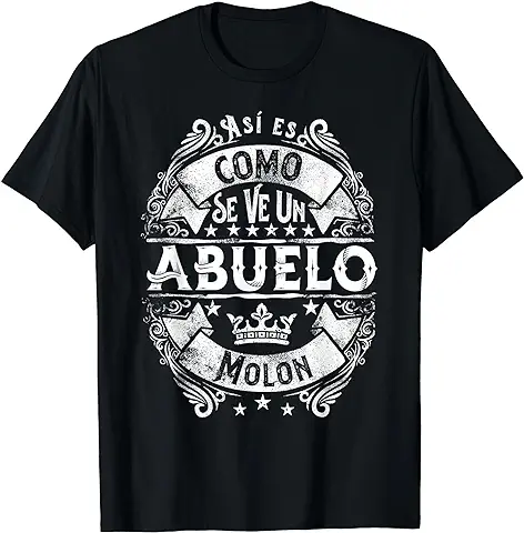 Un Abuelo Molon Divertido Para Mejores Cumpleaños Primerizos Camiseta  