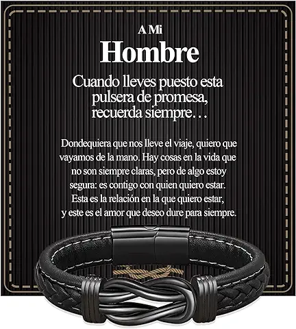 VGWON San Valentin Regalos Hombre Para mi Hombre Pulsera Idea Regalo para Hombre Regalo de Cumpleaños para Hombre Regalo para Esposo Novio Pareja Regalo Navidad para Hombre  