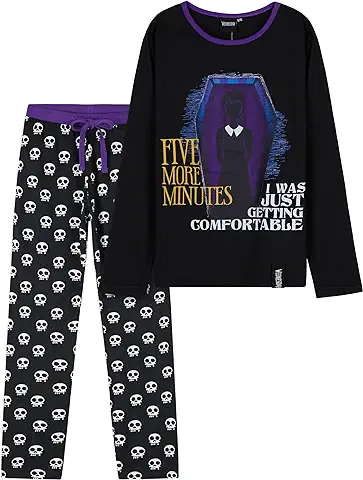 Wednesday Miércoles Addams Niña Conjunto de 2 Piezas, Pantalón y Camiseta para Niñas 7-16 Años, Regalos Niña Navidad Wednesday Miércoles Addams Niña Conjunto de 2 Piezas, Pantalón y Camiseta para Niñas 7-16 Años, Regalos Niña Navidad