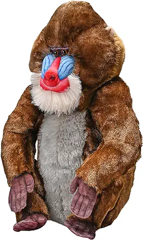 Wild Republic Artist Collection Mandril, 38 cm, para Regalar a Niños; Juguete de Peluche Relleno de Material Hecho de Botellas de Agua Recicladas  