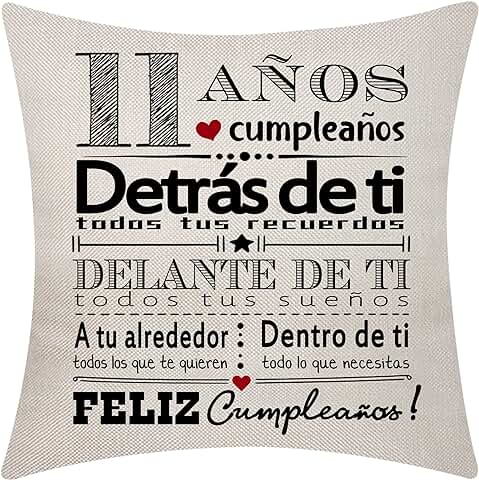 11 Cumpleaños Regalo Fundas de Cojín para 11 Años Niñas Niños 11 Cumpleaños Feliz Cumpleaños Inspirador Cumpleaños Funda de Cojín para la Hermana Amigos Hija Hijo Nieta Nieto Hermano Sobrina (11) 11 Cumpleaños Regalo Fundas de Cojín para 11 Años Niñas Niños 11 Cumpleaños Feliz Cumpleaños Inspirador Cumpleaños Funda de Cojín para la Hermana Amigos Hija Hijo Nieta Nieto Hermano Sobrina (11)