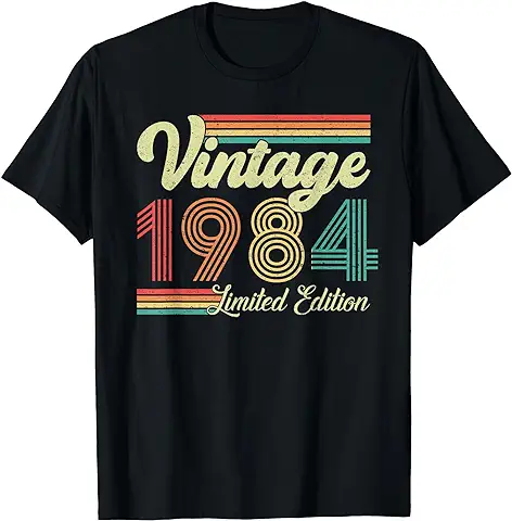40 Años Cumpleaños Regalo Mujer Hombre Vintage Hecho En 1984 Camiseta 40 Años Cumpleaños Regalo Mujer Hombre Vintage Hecho En 1984 Camiseta