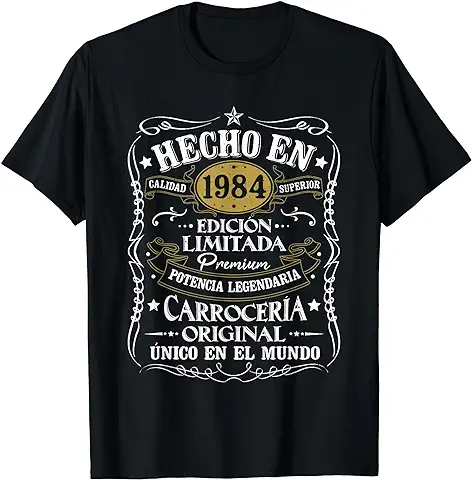 40 Cumpleaños 40 Años Hombre Hecho en 1984 Vintage Regalo Camiseta 40 Cumpleaños 40 Años Hombre Hecho en 1984 Vintage Regalo Camiseta