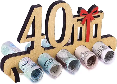 40 Cumpleaños Dinero Regalo Madera - 40 Años Aniversario Regalos, 40 Cumpleaños Hombres y Mujeres, Regalos Originales para Amigos, Familia 40 Cumpleaños Dinero Regalo Madera - 40 Años Aniversario Regalos, 40 Cumpleaños Hombres y Mujeres, Regalos Originales para Amigos, Familia