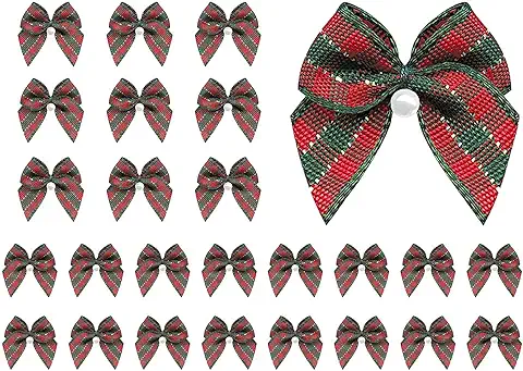 50 Piezas Arco de Navidad, Mini Arcos para Árbol de Navidad, Lazos para Envolver Regalos, Decoración de Navidad, para Árboles de Navidad, Coronas y Regalos 50 Piezas Arco de Navidad, Mini Arcos para Árbol de Navidad, Lazos para Envolver Regalos, Decoración de Navidad, para Árboles de Navidad, Coronas y Regalos