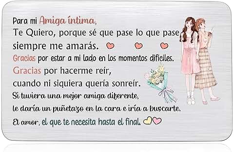 Amiga Billetera Insertar Tarjeta Mejores Amigas Regalos Graduación Inspiradoras Tarjetas Felicitación de Cumpleaños Amistad Personalizada Apreciar Regalo Universidad Recordatorio Recuerdo de Navidad Amiga Billetera Insertar Tarjeta Mejores Amigas Regalos Graduación Inspiradoras Tarjetas Felicitación de Cumpleaños Amistad Personalizada Apreciar Regalo Universidad Recordatorio Recuerdo de Navidad