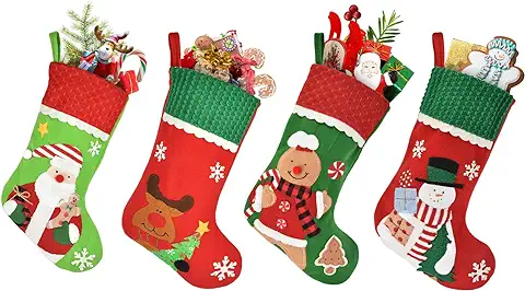 Calcetines Navidad Chimenea, 4 Calcetines Navidad, Medias Navideñas Grandes de Fieltro de 42 CM con Papá Noel, Muñeco de Nieve, Reno Bolsa de Regalo Colgante, Calcetines Navidad Chimenea Familiares Calcetines Navidad Chimenea, 4 Calcetines Navidad, Medias Navideñas Grandes de Fieltro de 42 CM con Papá Noel, Muñeco de Nieve, Reno Bolsa de Regalo Colgante, Calcetines Navidad Chimenea Familiares