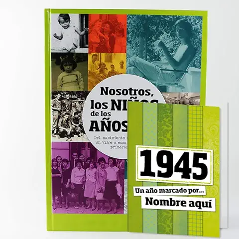 Calledelregalo Libro de tu año de Nacimiento, Libro de la Década de los 40 con Tarjeta Personalizada - Regalo para Cumpleaños - Otras Edades Disponibles Calledelregalo Libro de tu año de Nacimiento, Libro de la Década de los 40 con Tarjeta Personalizada - Regalo para Cumpleaños - Otras Edades Disponibles