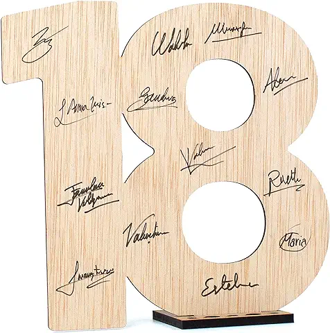CONTRAXT Tarjeta Decoracion 18 Cumpleaños. Tarjeta Felicitacion Regalo Decoración Original de Cumpleaños Hombre Mujer 18 Años Feliz Mayoria edad Postal Felicidades Cumpleanos Chica Chico (18)  