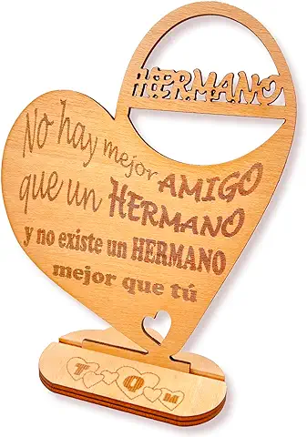 DIGIDU Regalo Hermano Cumpleaños Tarjeta Regalo Hermano Tarjeta Felicitacion Hermano Tarjeta Regalo Amigo Tarjeta Felicitacion Amigo Regalo Mejor Amigo Regalo Original Hombre (Hermano)  