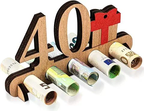 Giftota - 40 Cumpleaños Regalo en Efectivo - 40 Años Cumpleaños Regalos - de Madera Libro de Visitas - DIY Ideas Originales Postal Cartel - Regalos para Amigos, Familia Giftota - 40 Cumpleaños Regalo en Efectivo - 40 Años Cumpleaños Regalos - de Madera Libro de Visitas - DIY Ideas Originales Postal Cartel - Regalos para Amigos, Familia