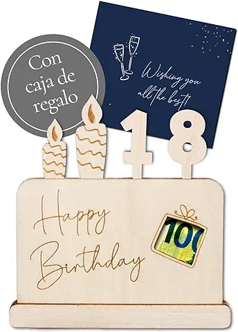 Joli Coon Tarjeta 18 Cumpleaños - Regalo Dinero 18 Cumpleaños - Regalo Dinero Cumpleaños 18  