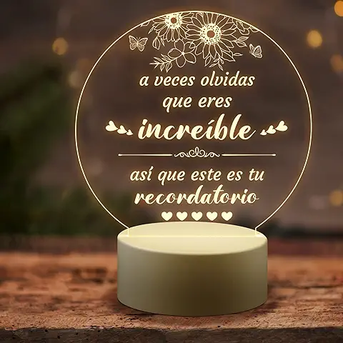 KAAYEE Regalo Originales para Mujer, Luz Nocturna Acrílica Grabada Regalo Cumpleaños Mujer, Regalo Original para Hombre Madre Amiga Hermana Profesora Compañera (Amiga-2) KAAYEE Regalo Originales para Mujer, Luz Nocturna Acrílica Grabada Regalo Cumpleaños Mujer, Regalo Original para Hombre Madre Amiga Hermana Profesora Compañera (Amiga-2)
