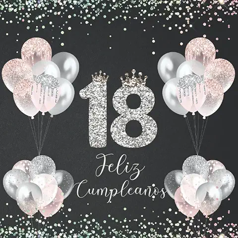 Libro de Visitas Feliz Cumpleaños 18 Años: de Firmas para Dedicatorias, Recuerdos, Felicitaciones y Fotos de los Invitados. Decoración y Regalo Original para Hombres y Mujeres para la Fiesta  
