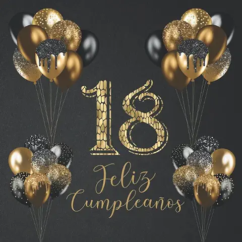 Libro de Visitas Feliz Cumpleaños 18 Años: de Firmas para Dedicatorias, Recuerdos y Felicitaciones de los Invitados. Decoración Regalo Original para Hombres y Mujeres para la Fiesta  