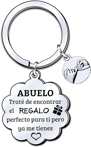 LUODAN Regalos Llavero para Abuelo,Llavero para Abuelo, Regalos de Cumpleaños Navidad Familiares, Llavero para Abuelo  