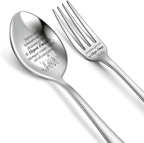 Mejor Amiga Sopa Cena Cuchara Tenedor Set Regalo De Cumpleaños Inspirador Cucharas De Café Grabadas Helado De Acero Inoxidable Postre Pastel Tenedores Amistad Apreciar Graduación Cuchara De Navidad Mejor Amiga Sopa Cena Cuchara Tenedor Set Regalo De Cumpleaños Inspirador Cucharas De Café Grabadas Helado De Acero Inoxidable Postre Pastel Tenedores Amistad Apreciar Graduación Cuchara De Navidad