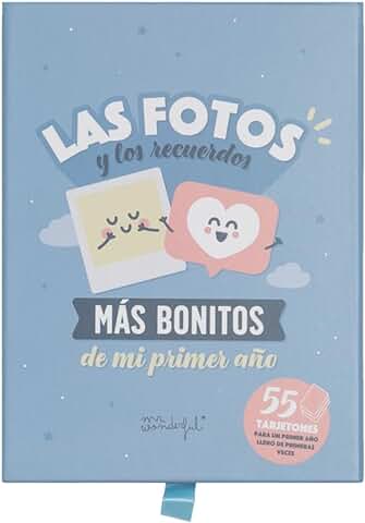 Mr.Wonderful Tarjetas para Bebés, Las Fotos y los Recuerdos más de mi Primer Año, 15,1 x 2,7 x 11,1  