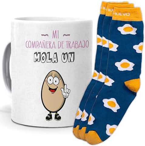 Mundohuevo Trio de Calcetines mas taza o Cojin, Originales y Personalizados, Ideal para Regalo. 1 Calcetin Gratis por el que se te Pierde Mundohuevo Trio de Calcetines mas taza o Cojin, Originales y Personalizados, Ideal para Regalo. 1 Calcetin Gratis por el que se te Pierde