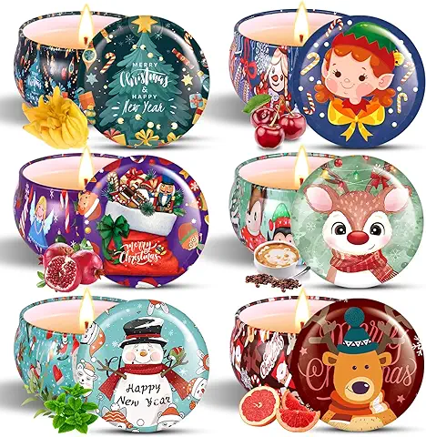 NCKIHRKK Velas Aromáticas Cera de Soja, 6 Pack Velas Perfumadas Regalos Originales para Mujer, para Dormitorio, Baño, Yoga, Cumpleaños, Navidad Día de San Valentín NCKIHRKK Velas Aromáticas Cera de Soja, 6 Pack Velas Perfumadas Regalos Originales para Mujer, para Dormitorio, Baño, Yoga, Cumpleaños, Navidad Día de San Valentín