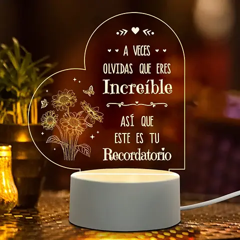 Niyewsor Regalos Originales para Mujer, Regalos Mujer Luz Nocturna, Regalos para Mujer Amigas, Regalar Cumpleaños Mujer, San Valentín Día de la Madre Regalos para Mujer, Amiga, Hermana  