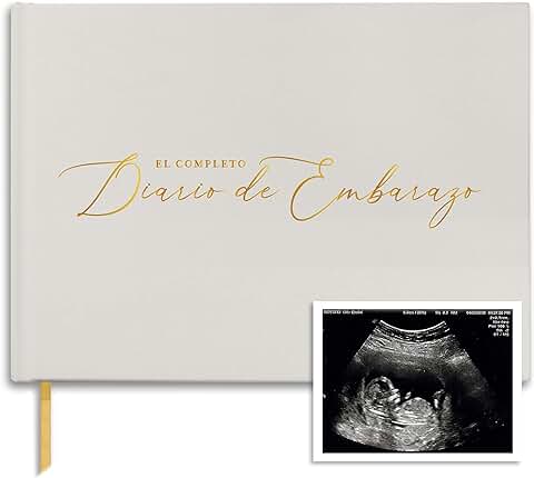 Organizador Y Diario de Embarazo para Regalo – Lujoso Libro de Embarazo para Futuras Mamás – Incluye Agenda de Embarazo, Álbum de Recortes, Lista de Comprobación, Organizador y Libro de Recuerdos  