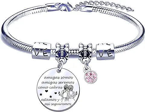 POIUYTRE Pulsera Amiga Regalo de Amiga Regalo Amiga Cumpleaños Navidad Regalo de Graduación Regalos para Amigas Regalos Originales para Amigas Pulsera de Mejor Amiga  